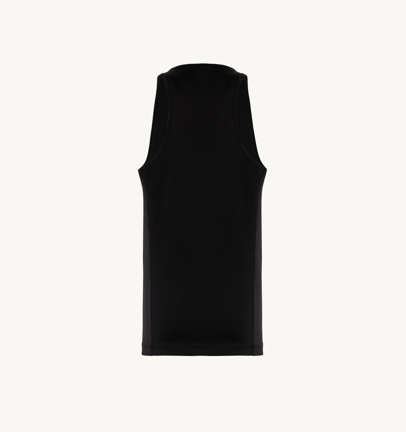 TOP DE TENIS NEGRU CU BENDE LATERALE ÎN CONTRAST