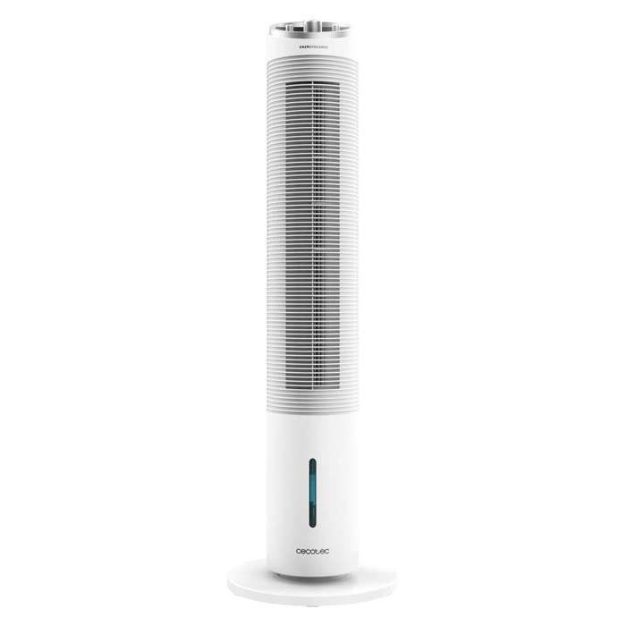 Enfriador de aire evaporativo Cecotec EnergySilence 2000 Cool Tower. Potencia de 60 W, depósito de agua extraíble de 2 litros.
