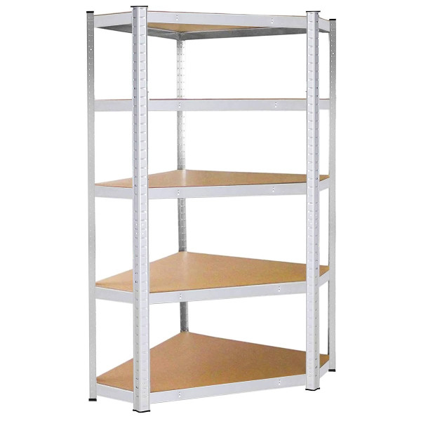 Regał narożny magazynowy 5 półek 180x90x40 cm 875 kg