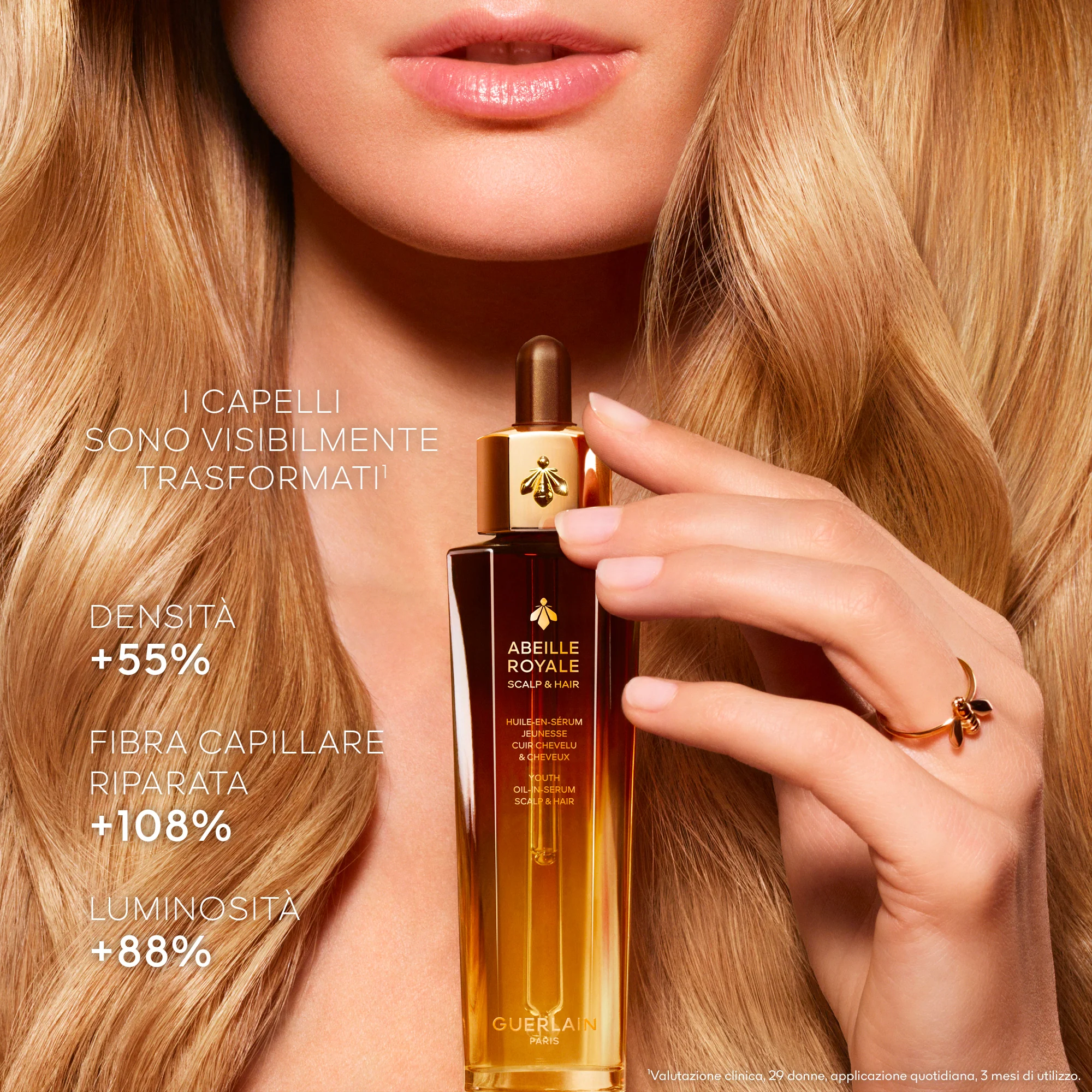 Abeille Royale Scalp & Hair Youth Oil-in-Serum - Olio Capelli, Trattamento Cuoio Capelluto