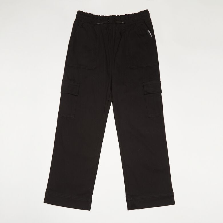Pantaloni a gamba larga in tessuto stile paperbag