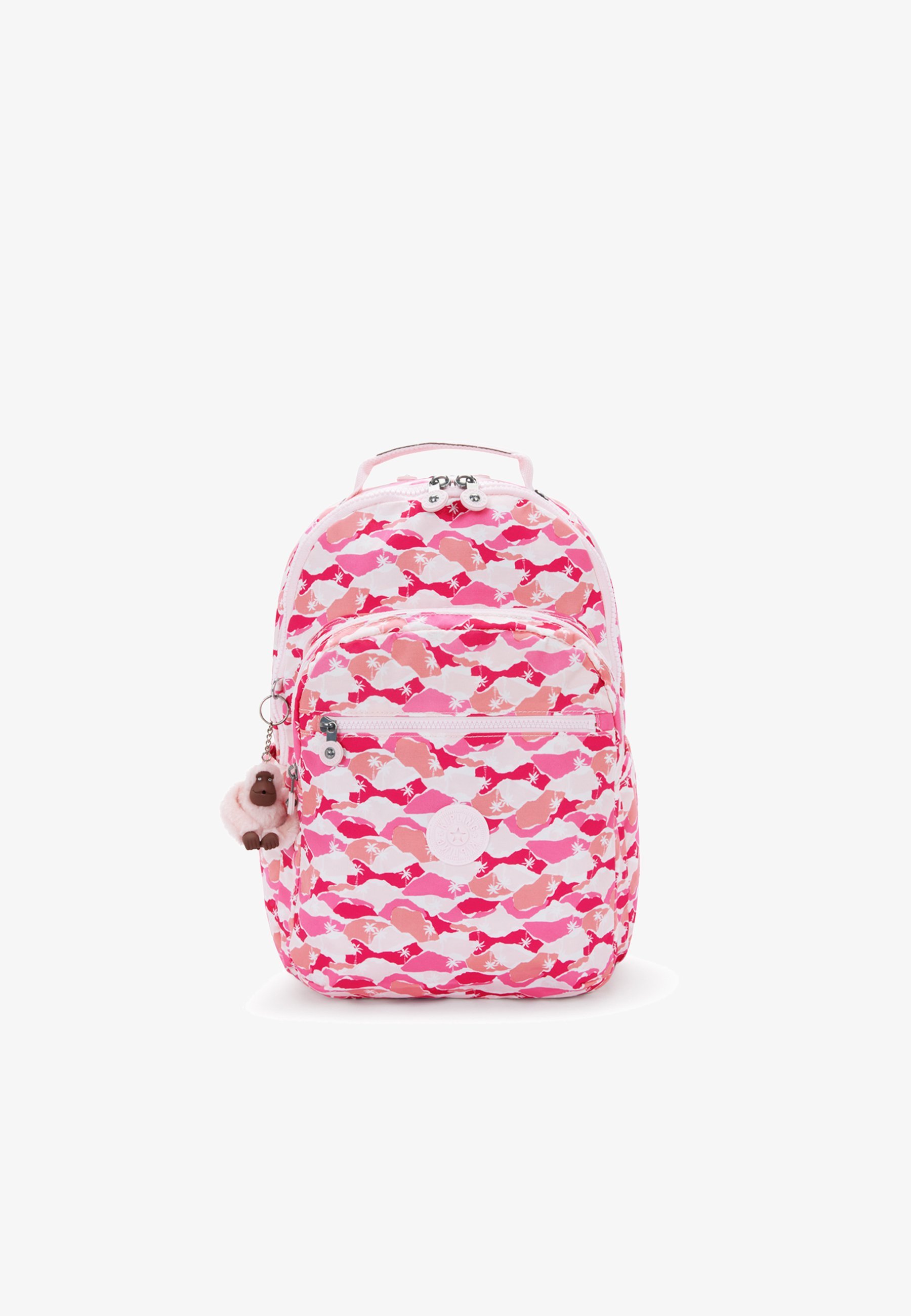 Kipling schooltas - roze palm
