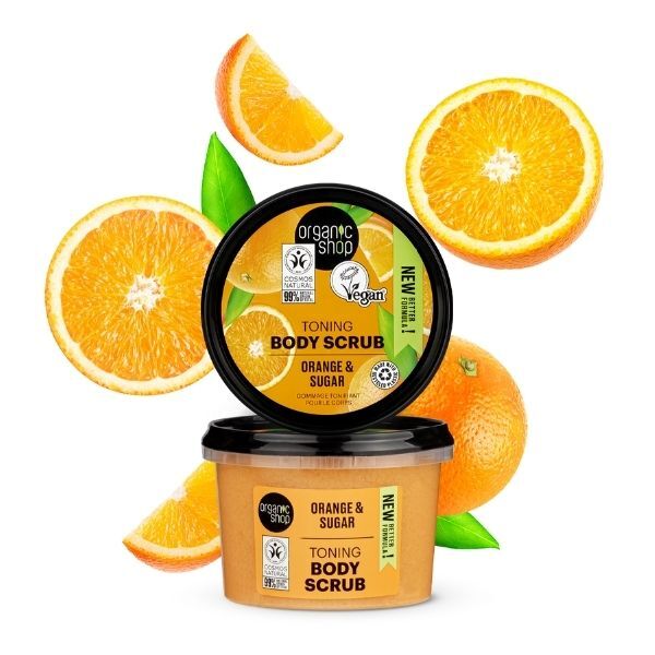 Organic Shop Toning Body Scrub Apelsin & Socker 250ml
