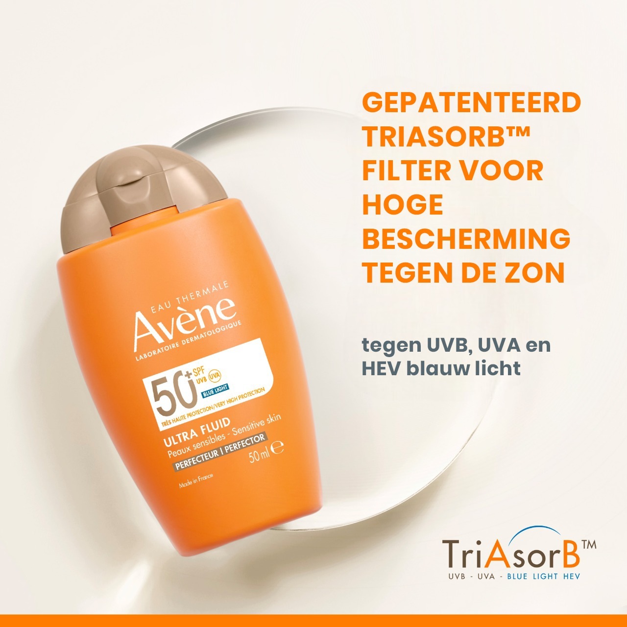 „Avène“ apsauginis kremas nuo saulės, itin švelnus ir tonizuojantis SPF50+, 50 ml