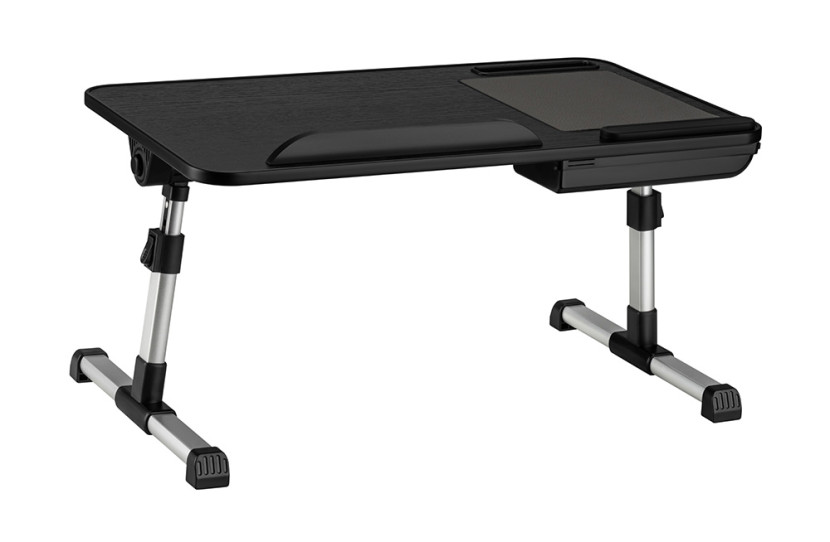 Ergonomiczny Stolik regulowany na łóżko Beddy S Czarny buk