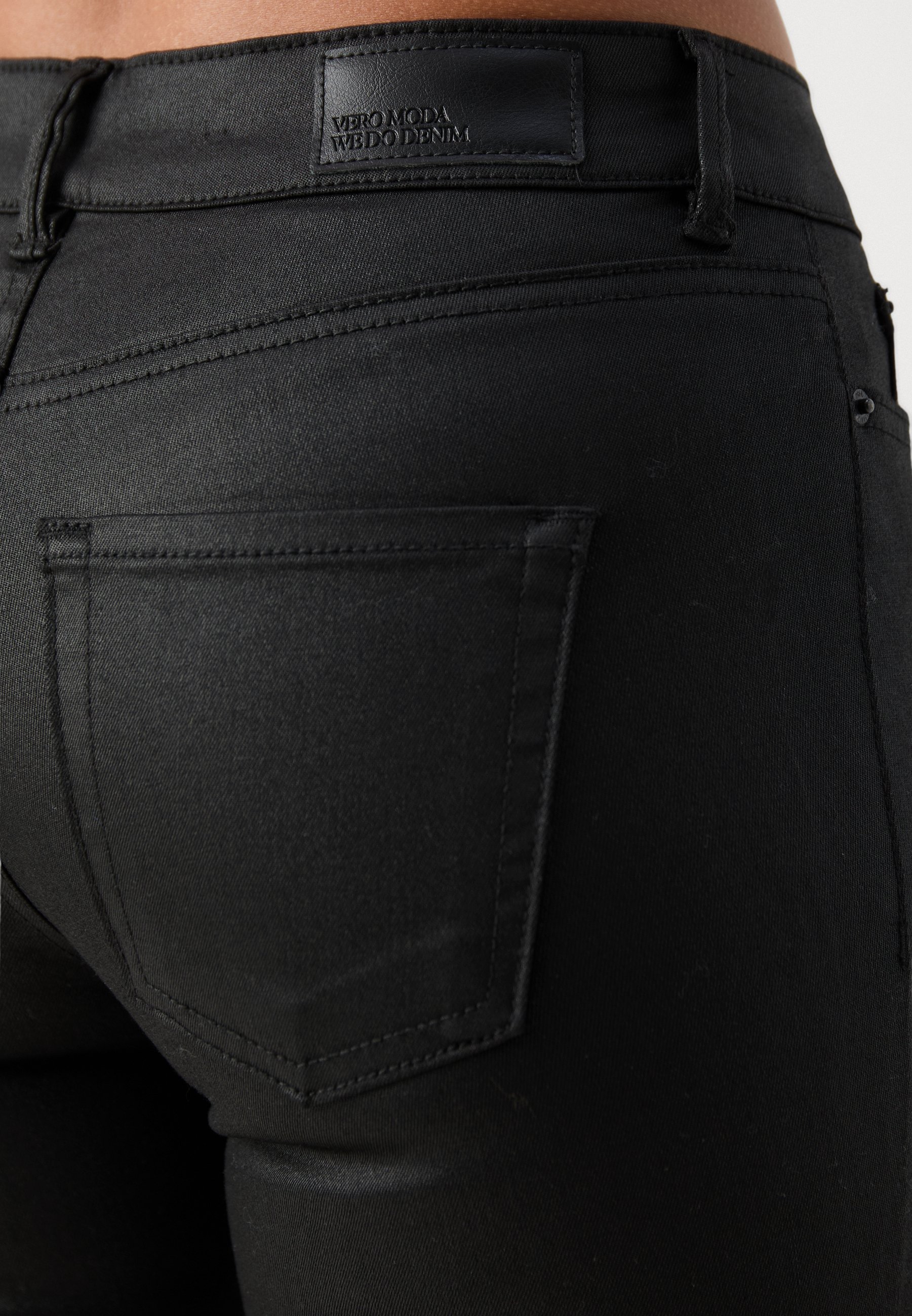 Vero Moda Petite VMFLASH SKINNY PANTS - Jeggings - black
