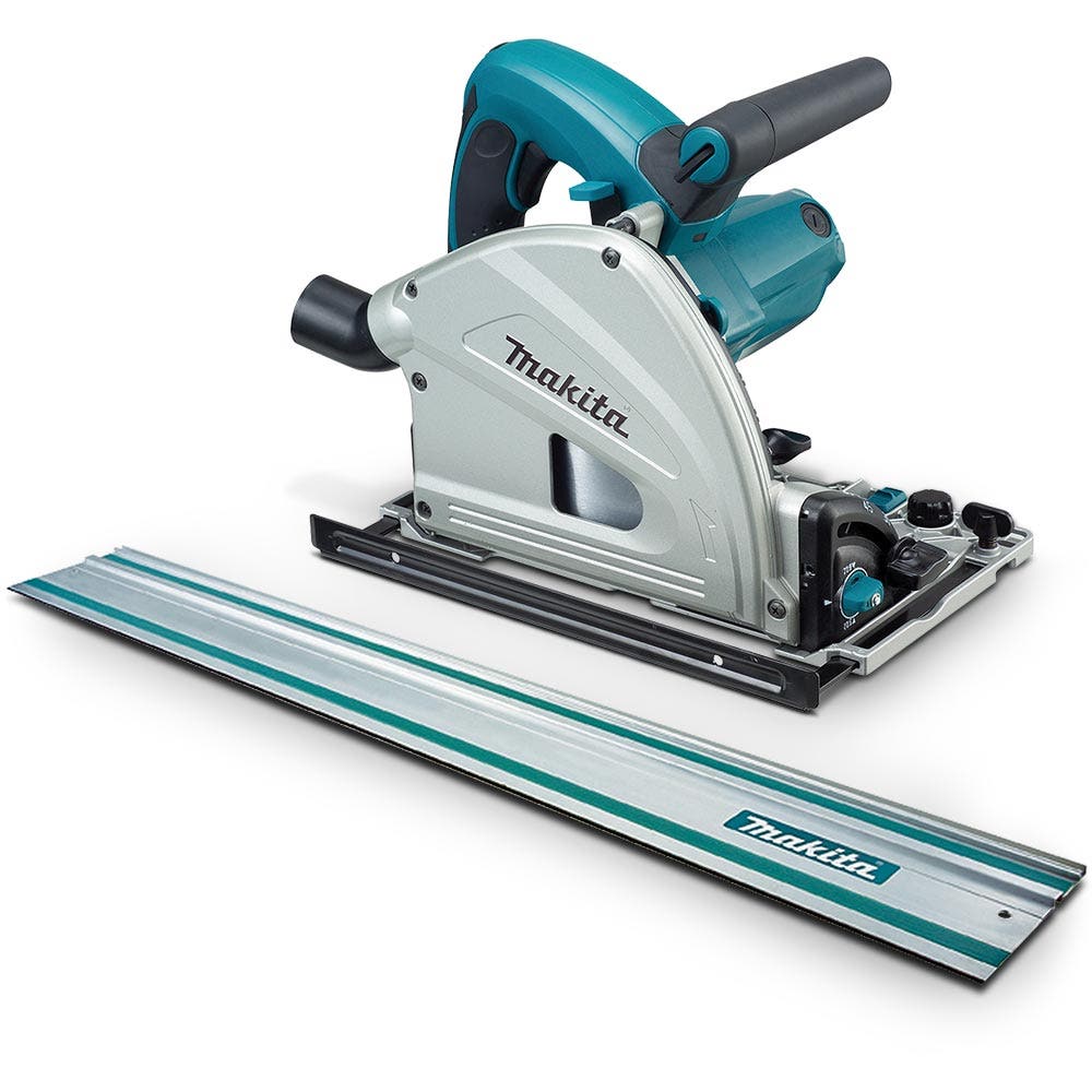 MAKITA 1300W 165mm sirkelsag med 1400mm skinne SP6000JT
