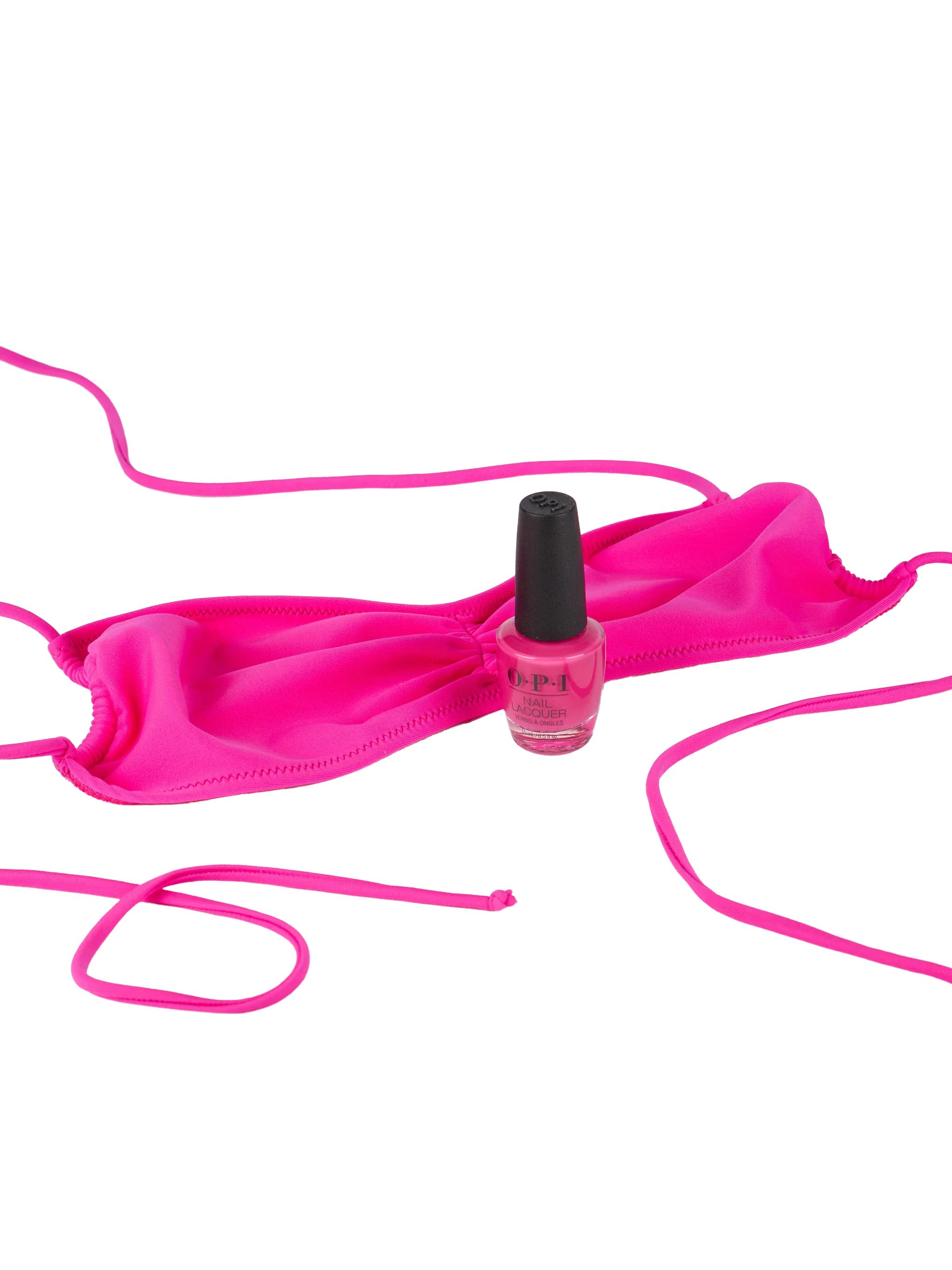 Fuchsia bikini voor dames met ceintuur