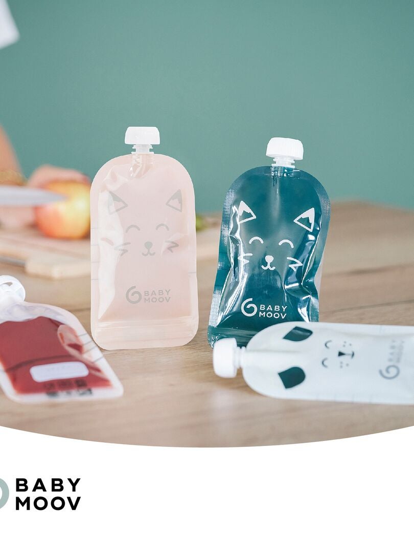 Juego de 20 botellas de agua reutilizables 'Badabulle' - multicolor