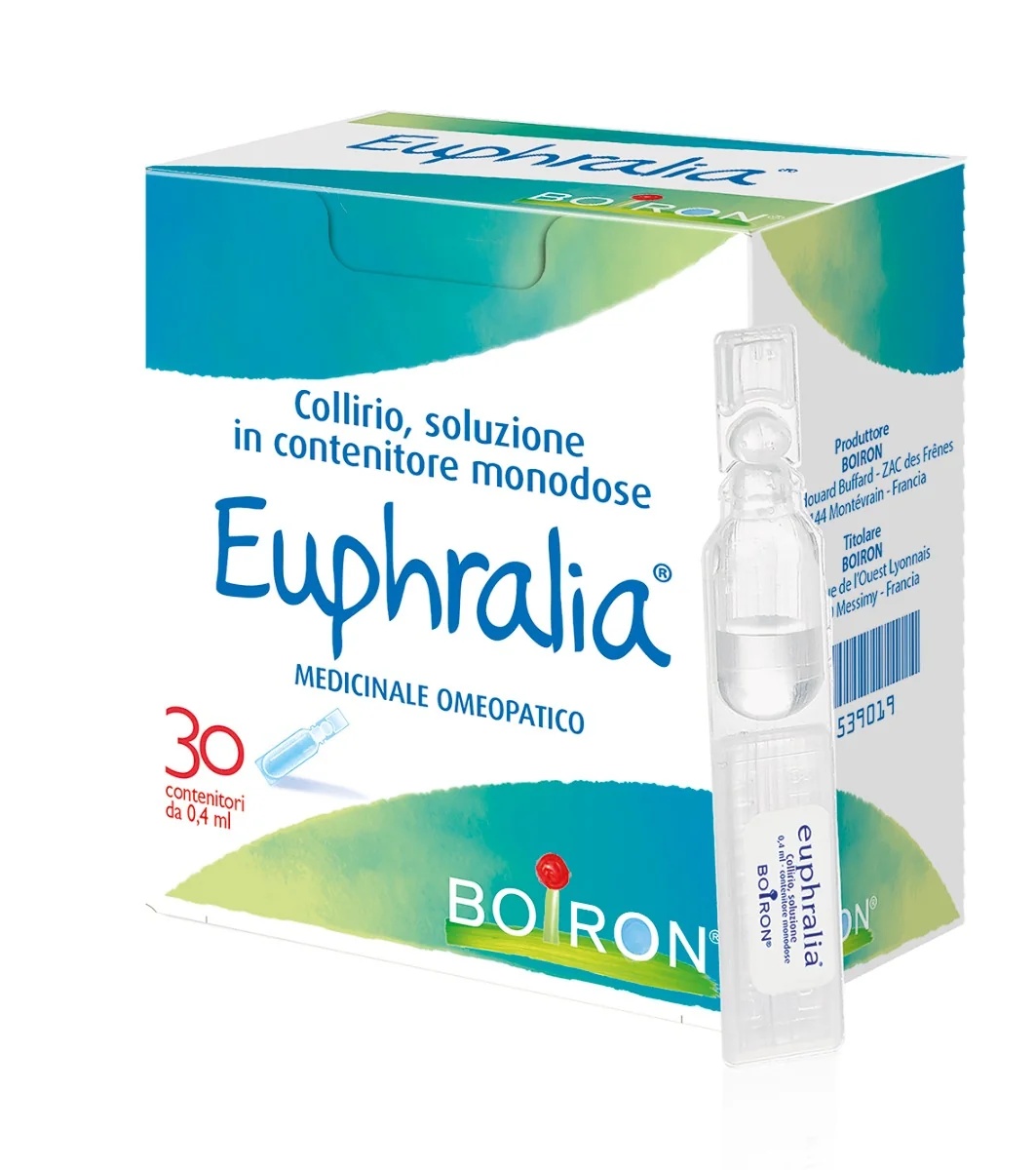 BOIRON Euphralia Augentropfen, 30 Einzeldosis-Packungen à 4 ml, homöopathische Augentropfen