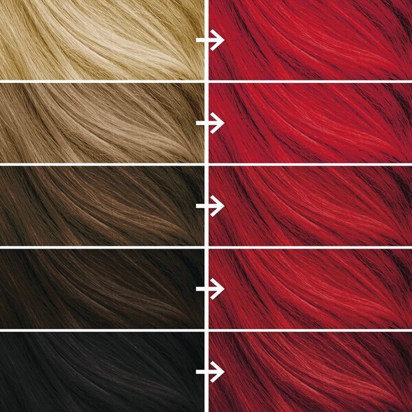 Komplet za trajno vegansko barvanje No Bleach London Vivid Red
