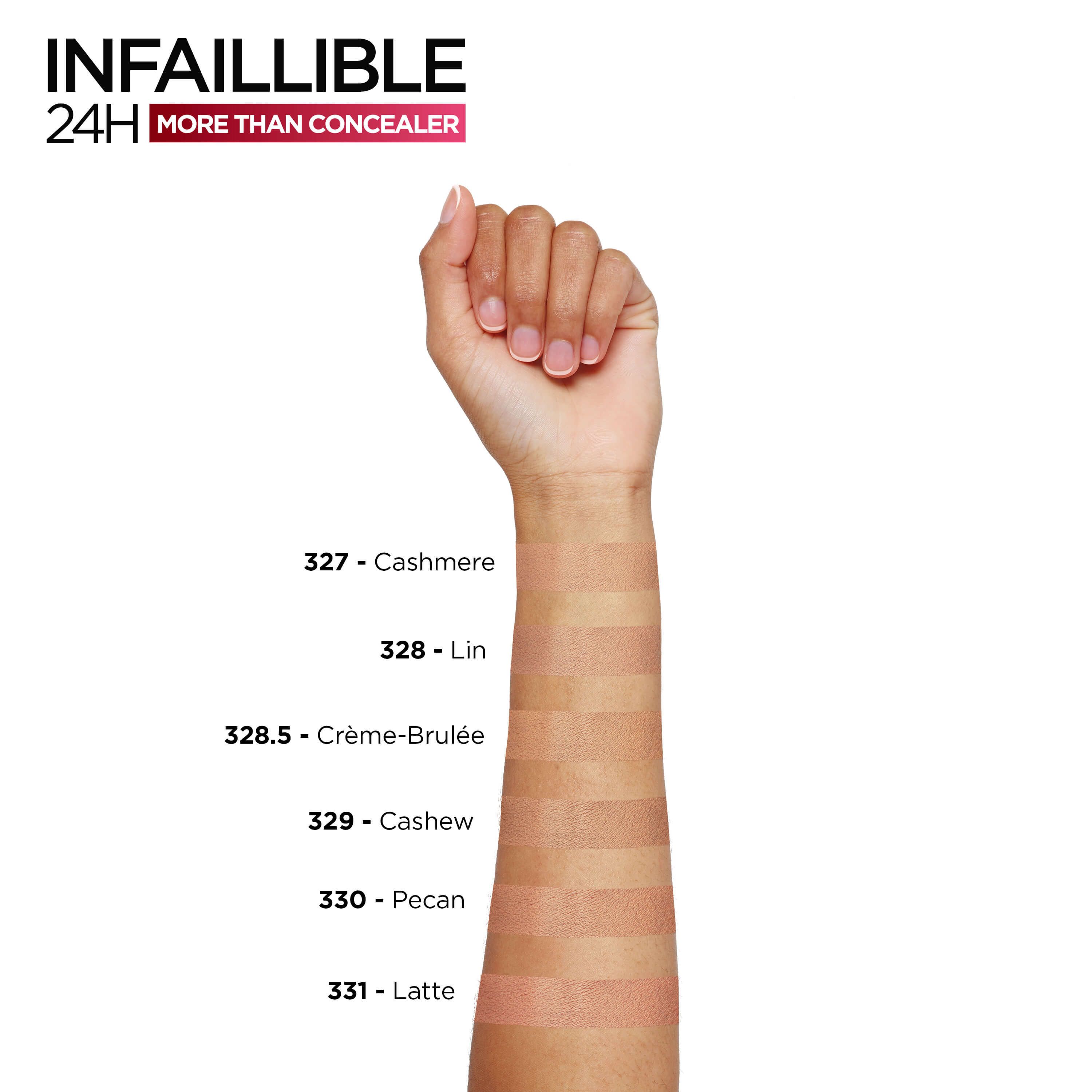 „Infallible 24H“ – daugiau nei maskuoklis Makiažo maskuokliai tamsiems ratams ir ratilams po akimis