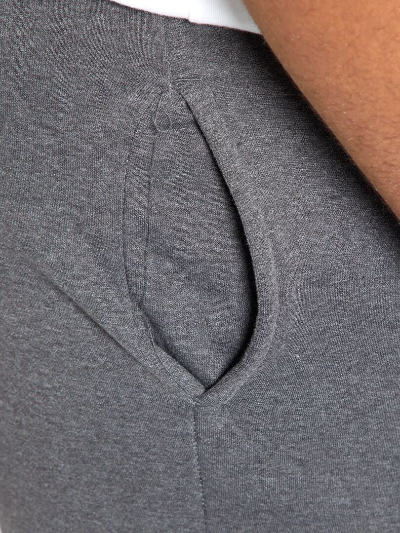 Fleece joggingbroek - GRIJS