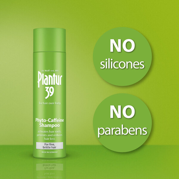 Champú Plantur 39 con cafeína para cabello fino y quebradizo, 2 x 250 ml