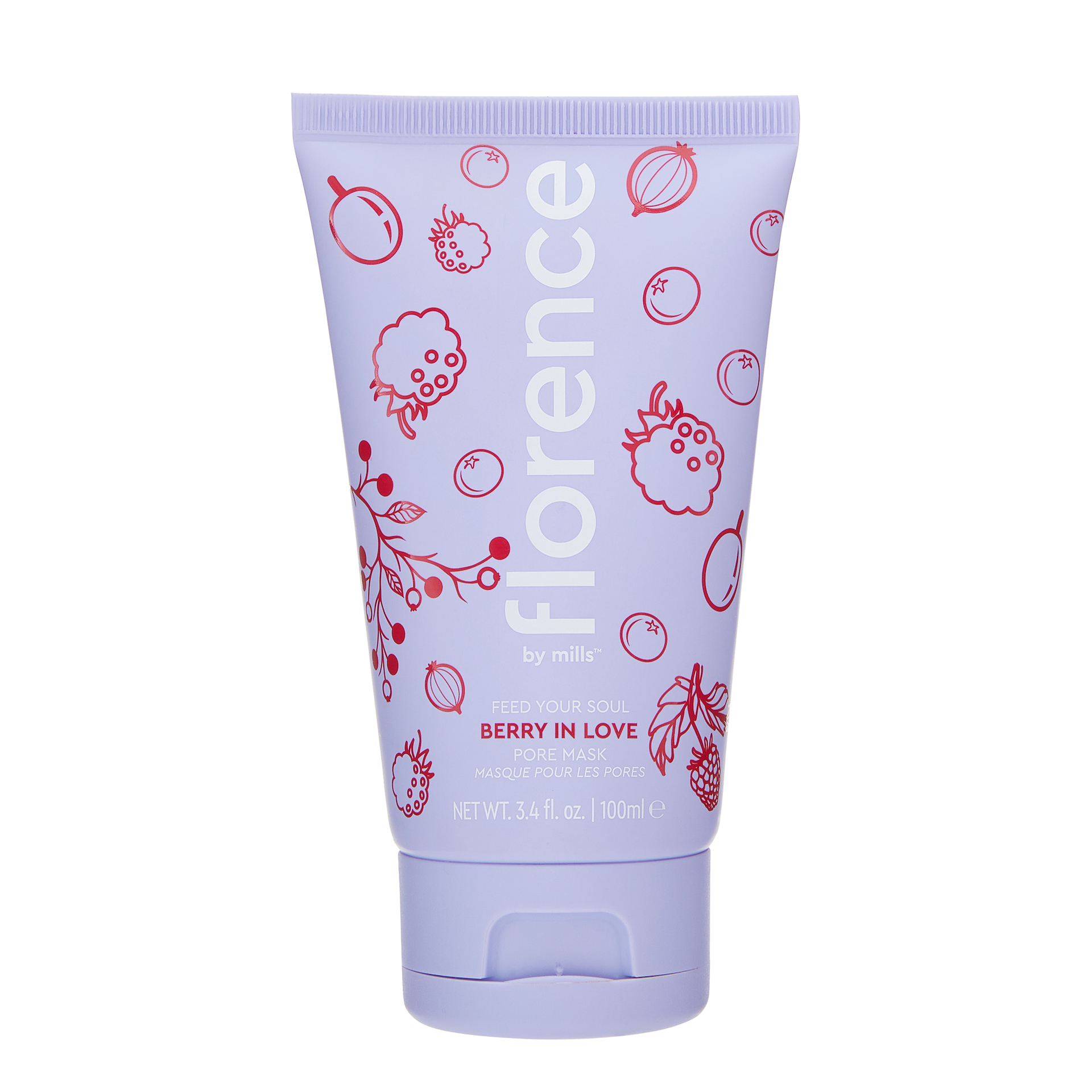 Mască hidratantă pentru pori „Friend Your Soul Berry In Love” 100 ml - Florence By Mills
