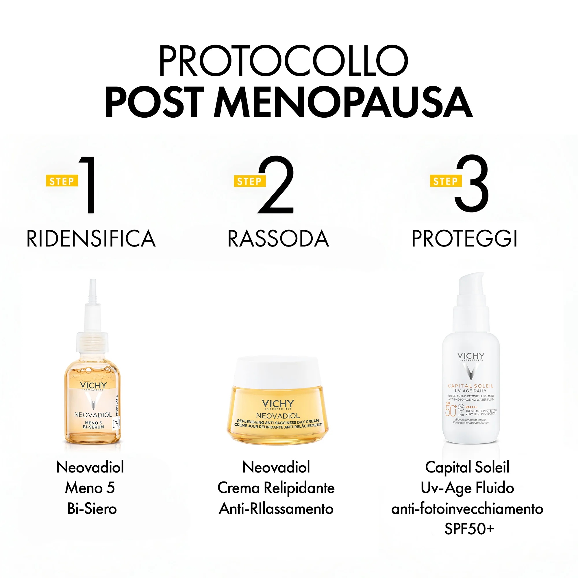 VICHY Neovadiol Dagcrème voor na de menopauze 50 ml Vult lipiden aan en bestrijdt huidverslapping