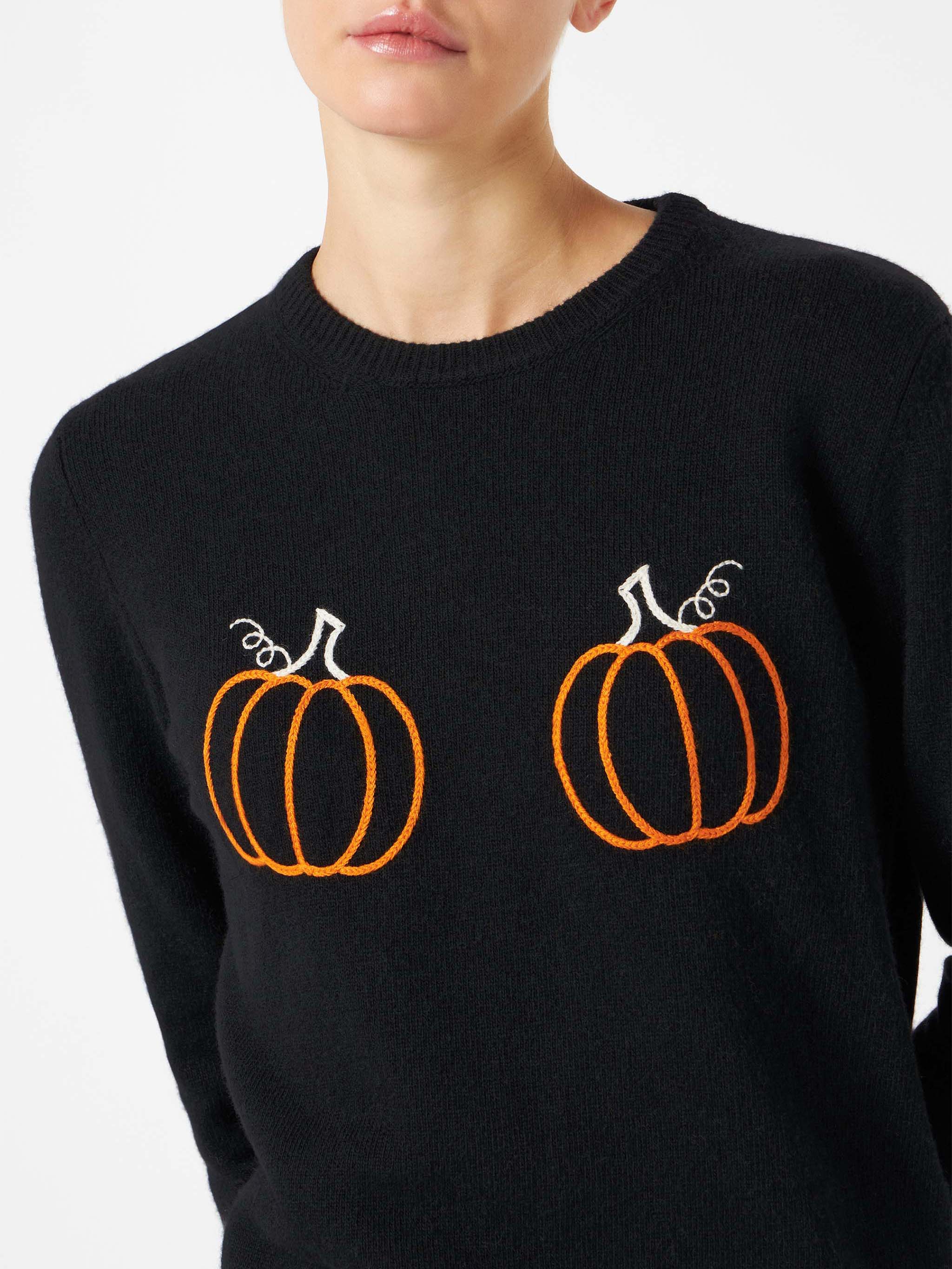 Jersey de mujer con bordado de calabaza