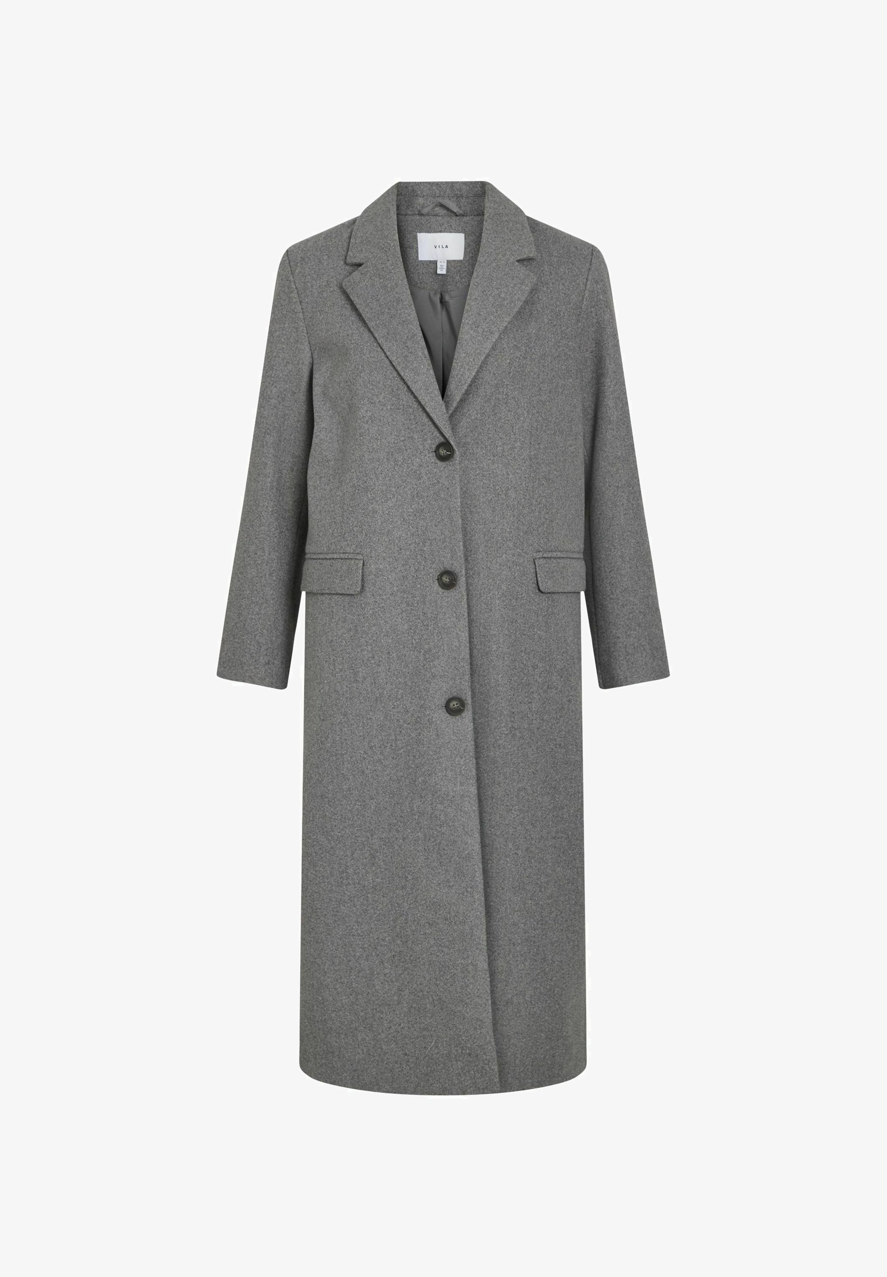 VILA VISOLO NOOS - Pitkä takki - melange
