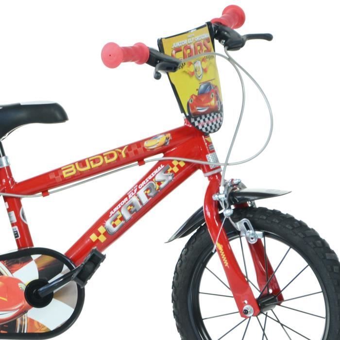 Vélo enfant - DINOBIKES - BUDDY CARS - Roues 16 pouces - Pneus gonflables - Freins avant/arrière