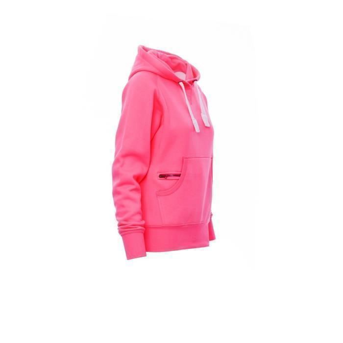 Women's sweatshirt - Payper Wear - Atlanta - Neon Fuchsia - Pink - Size L