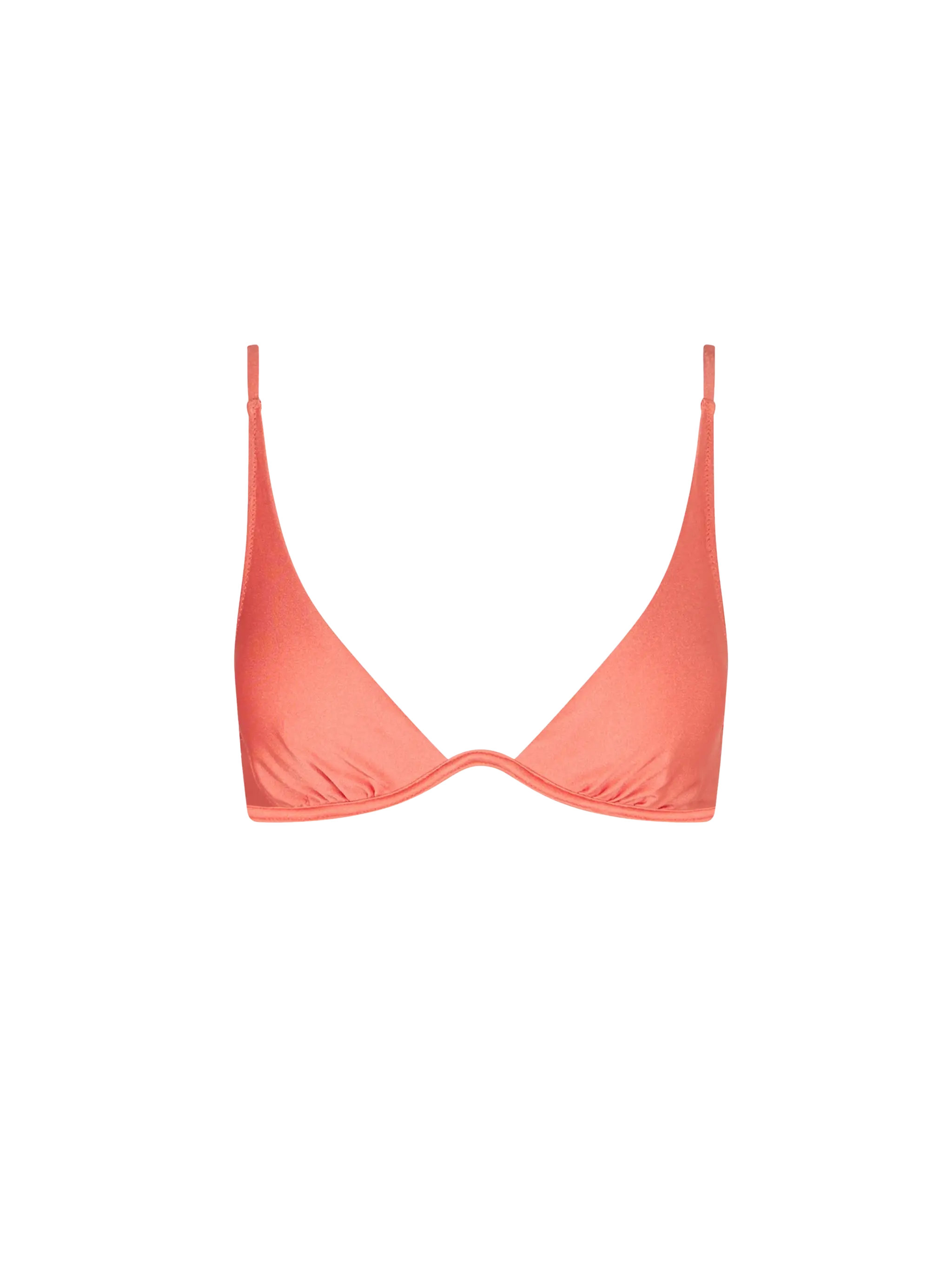 Triángulo rosa con escote en V