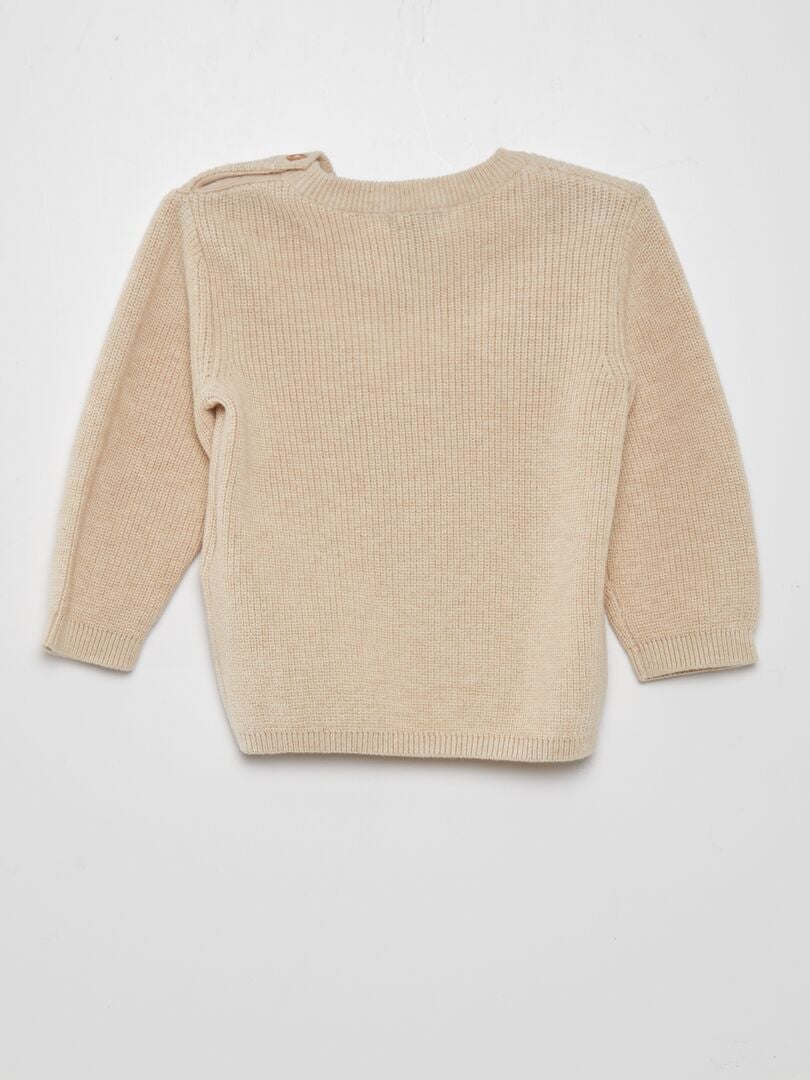 Gebreide trui - BEIGE