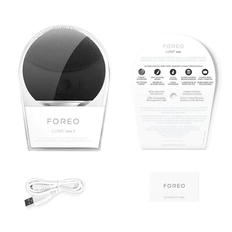Foreo Luna Mini 2 Szczoteczka soniczna do mycia twarzy, Midnight