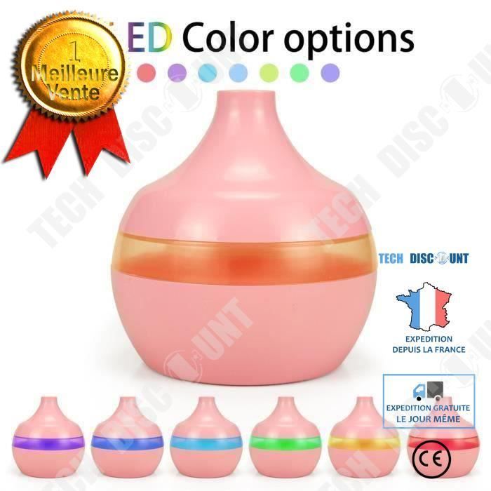 Diffuseur d'huiles essentielles - TD® - USB - Violet - Aromathérapie - Humidificateur d'air