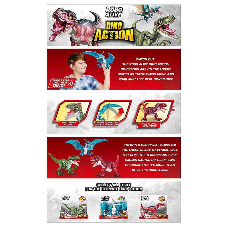 Robo Alive Dino Action Raptor, Robo Alive