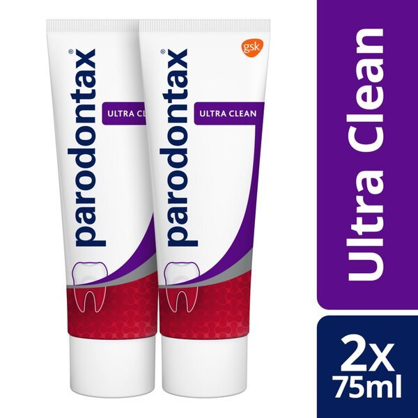 Zobna pasta Parodontax Ultra Clean<br>Medicinski pripomoček - 2 x 75 ml