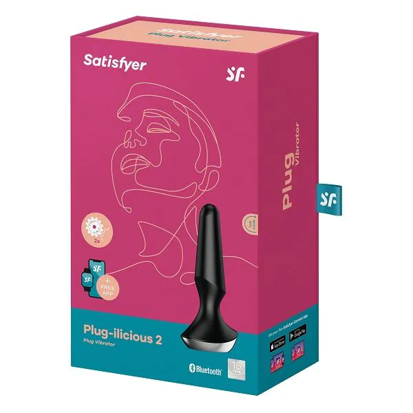 Satisyfer Masażer Plug-IliciousConnect App Black