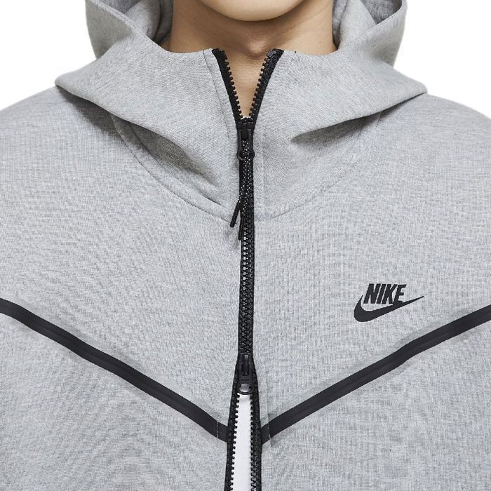 Tracksuit Jacket - Nike - TECH FLEECE FULL ZIP HOODIES - Men's - Grey - Indoor Fitness