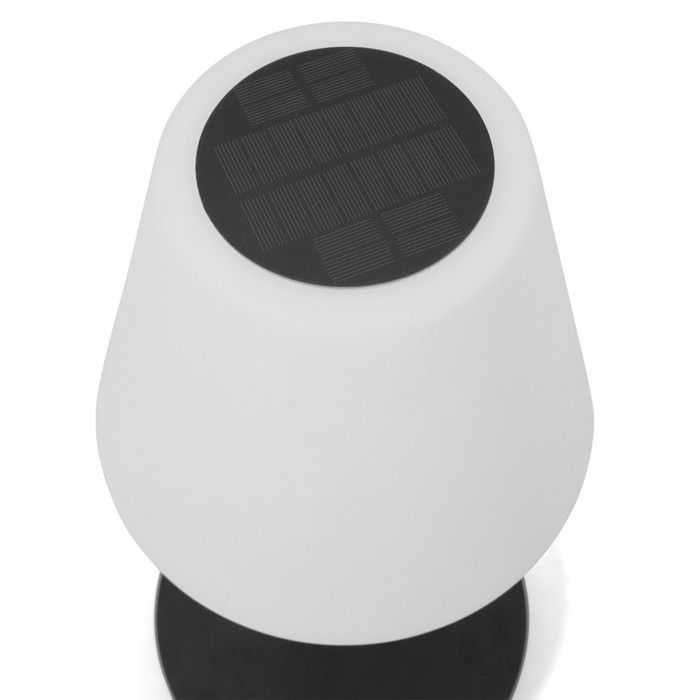 Farola solar exterior IDMARKET con LED multicolores