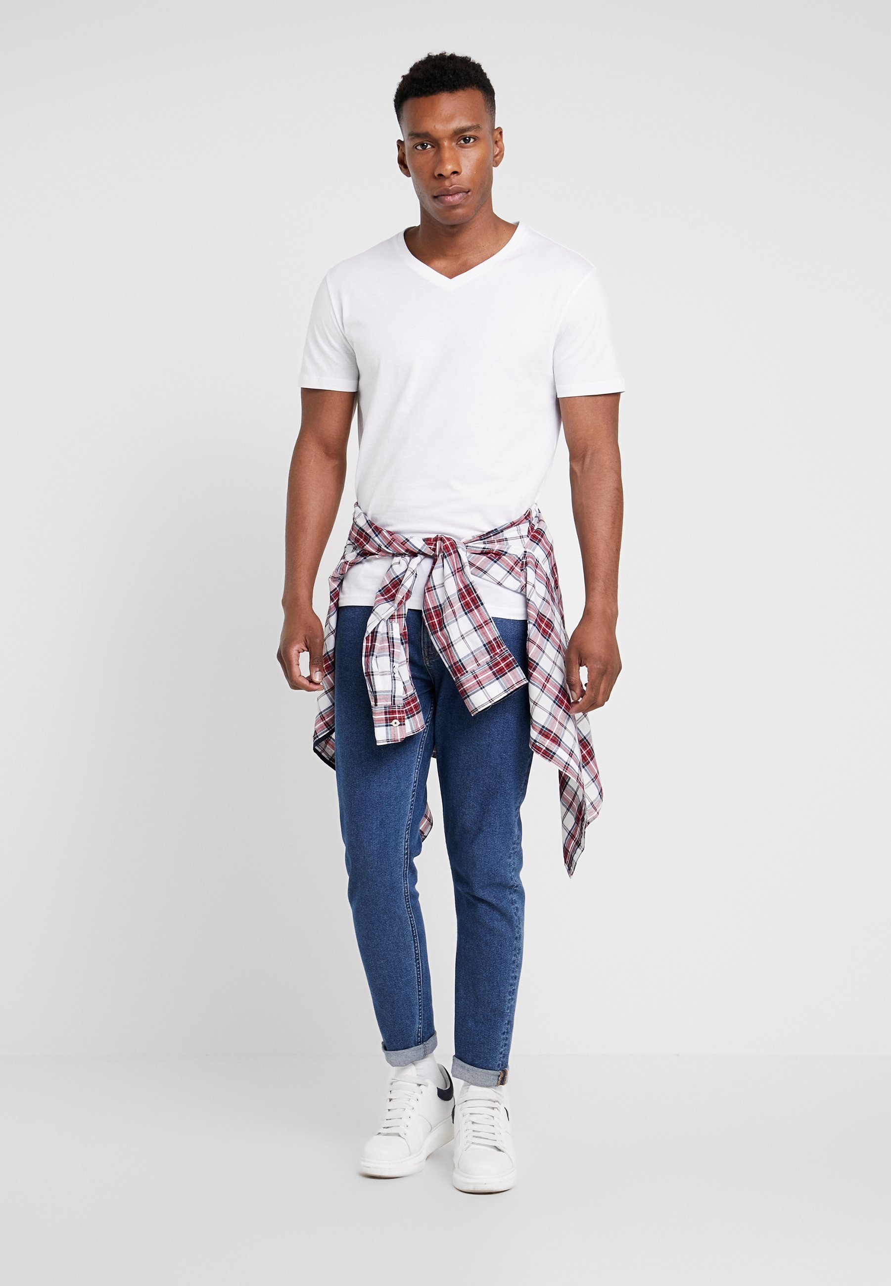 Pier One 5er-Pack – Basic-T-Shirt – weiß