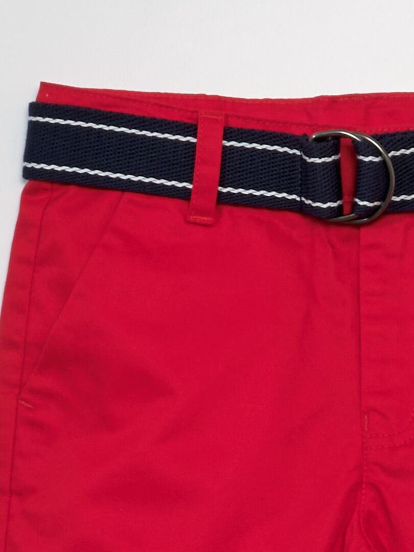 Bermuda chino - rojo