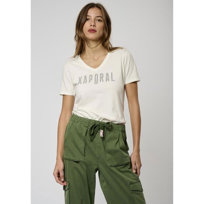 KAPORAL - Camiseta blanca para mujer EMEL
