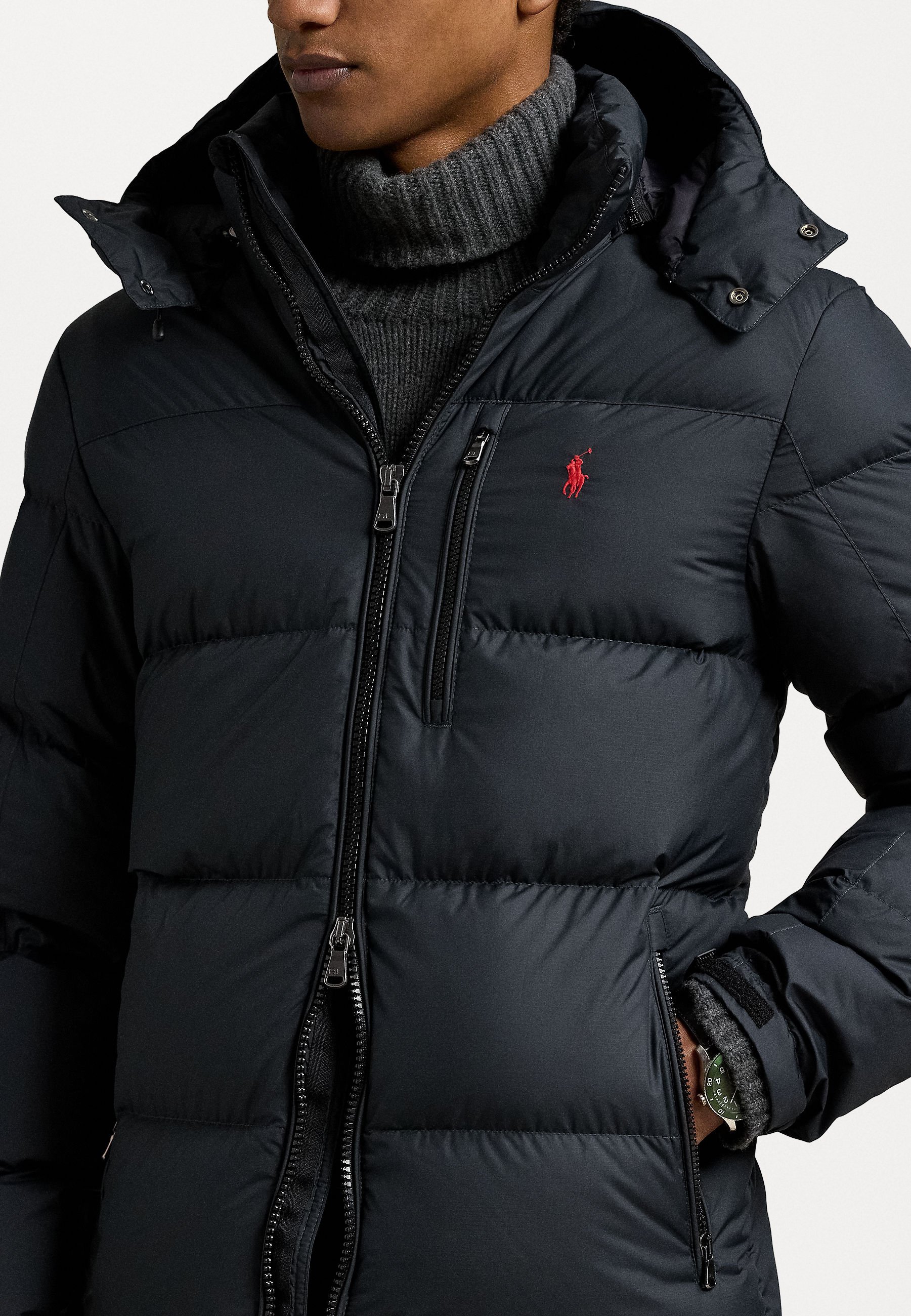THE GORHAM DOWN JACKET - Péřová bunda - black
