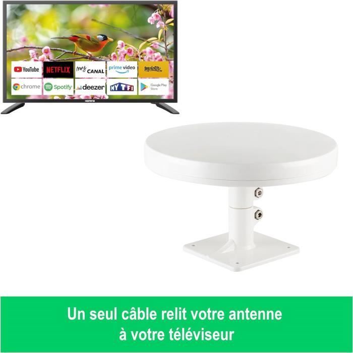 Antenas de TV HD TNT - HEMING - OmniA - 4K UHD - 65 dB - Omnidireccional - 10 años de garantía
