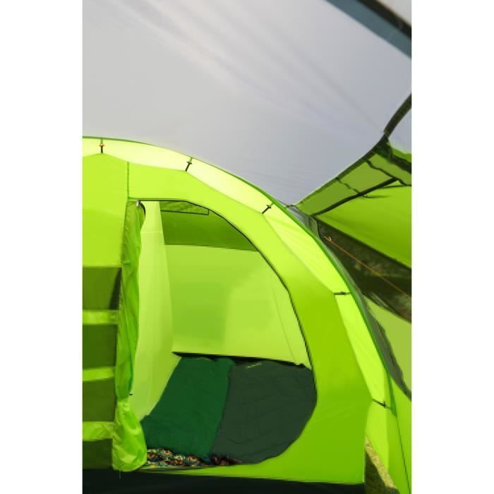 KINCAMP Sorrento 4-Person Family Tunnel Camping Tent - 2 Bedrooms - 5000mm Waterproofing