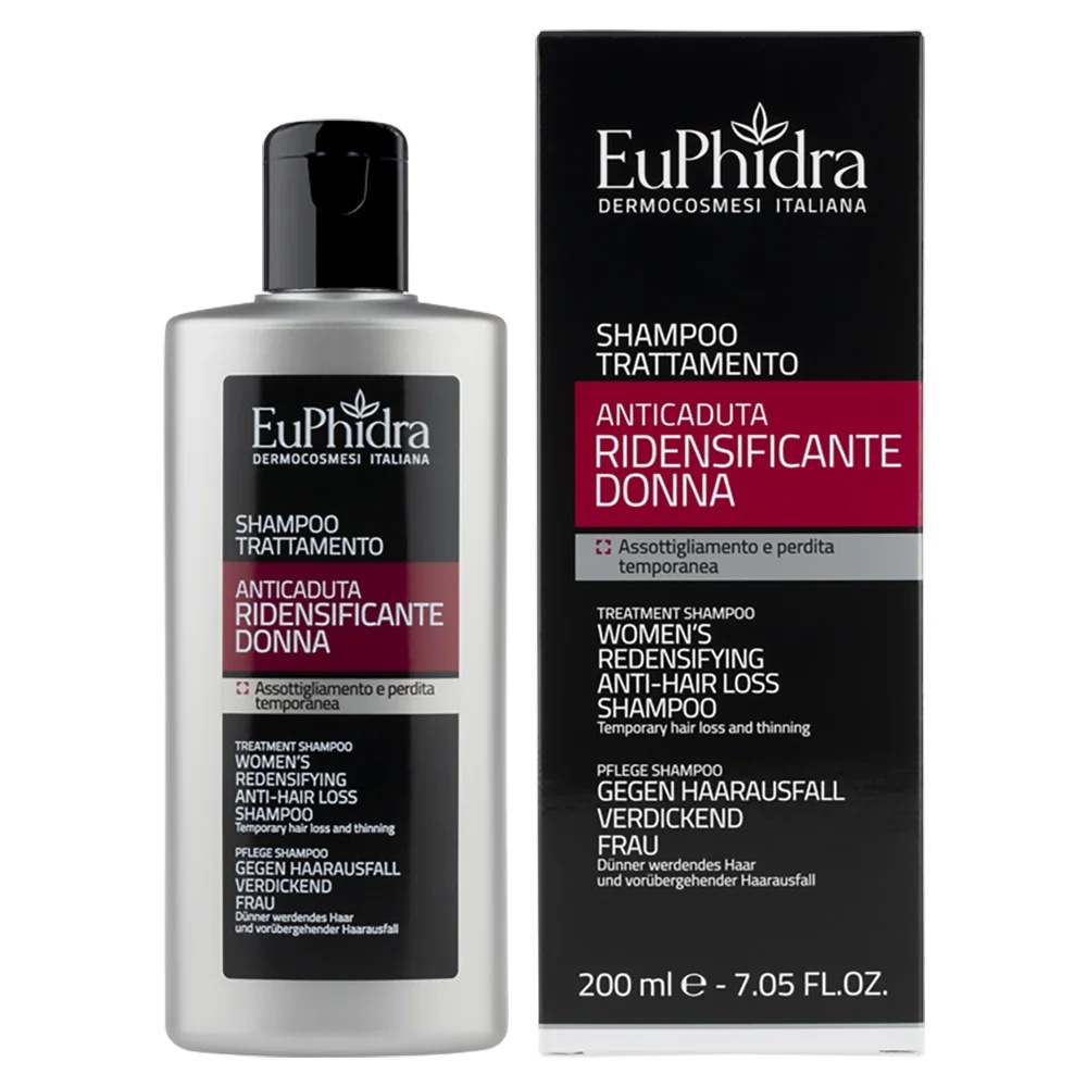 EUPHIDRA Shampoing anti-chute EuPhidra pour femmes 200 ml Restaure la densité des cheveux