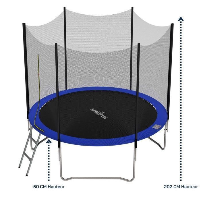 Cama elástica - JUMP4FUN - Jump4Fun Deluxe - 185 cm (6 pés) - Exterior - Equipamento de segurança incluído