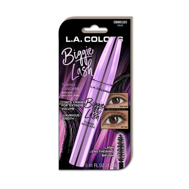 LA COLORS Biggie Lash juodas tušas 12 ml 12 ml