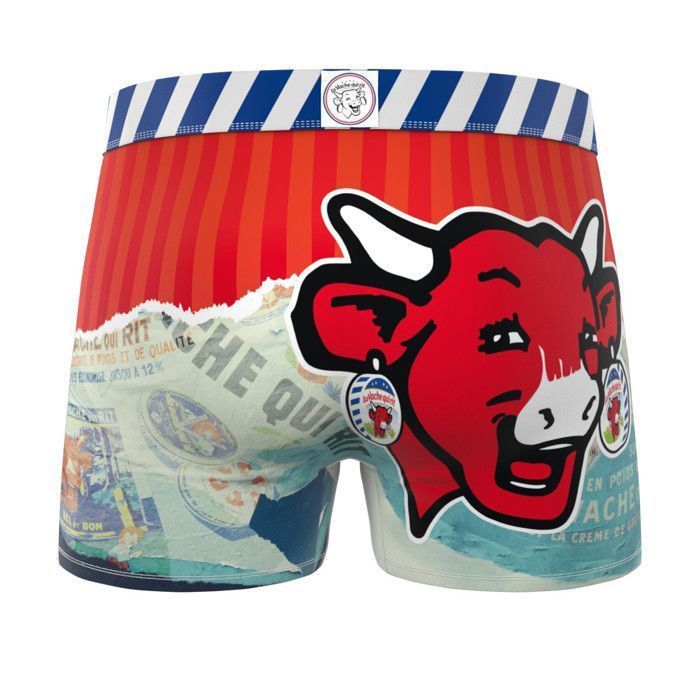 Boxer da ragazzo Freegun LA VACHE QUI RIT, Intimo da ragazzo - Rosso (confezione da 3)