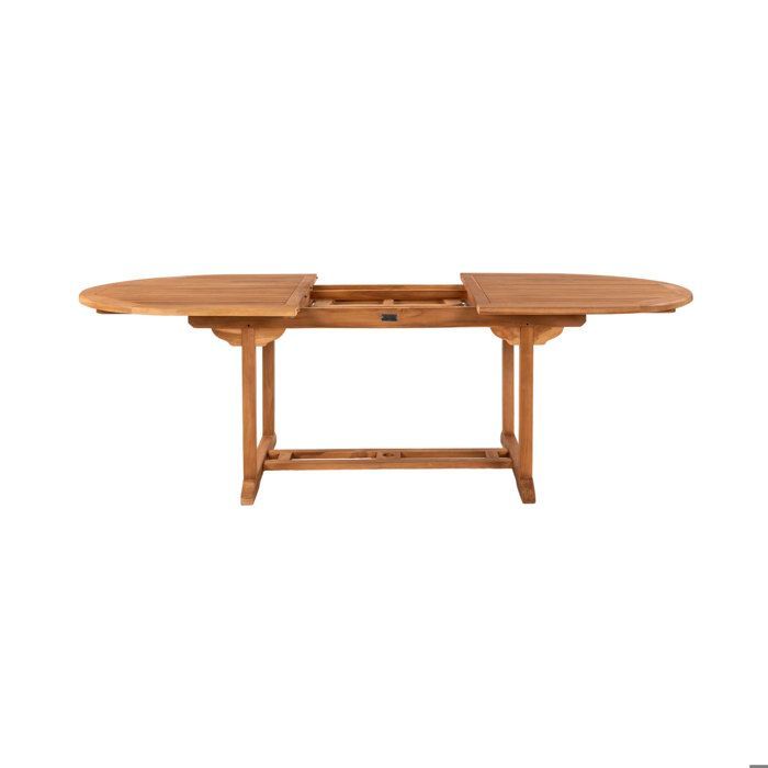 Conjunto de mesa de jardín de teca y 4 sillas de cuerda - GARDENA