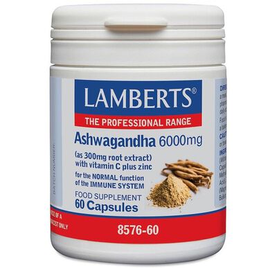 Lamberts Ashwagandha 6000 mg 60 tablettia