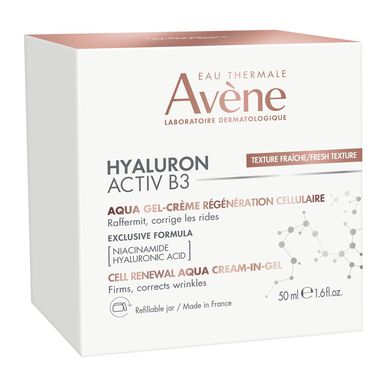 Avène Hyaluron Activ B3 Cell Renewal Aqua Cream-Gel Anti-rynkor Daggelkräm AH Niacinamid 50 ml 50 ml