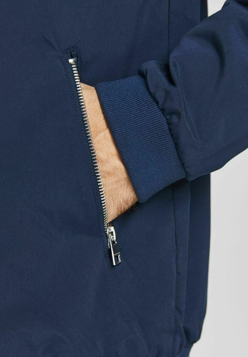Jack & Jones JJERUSH HARRINGTON - Giacca bomber - blazer blu navy