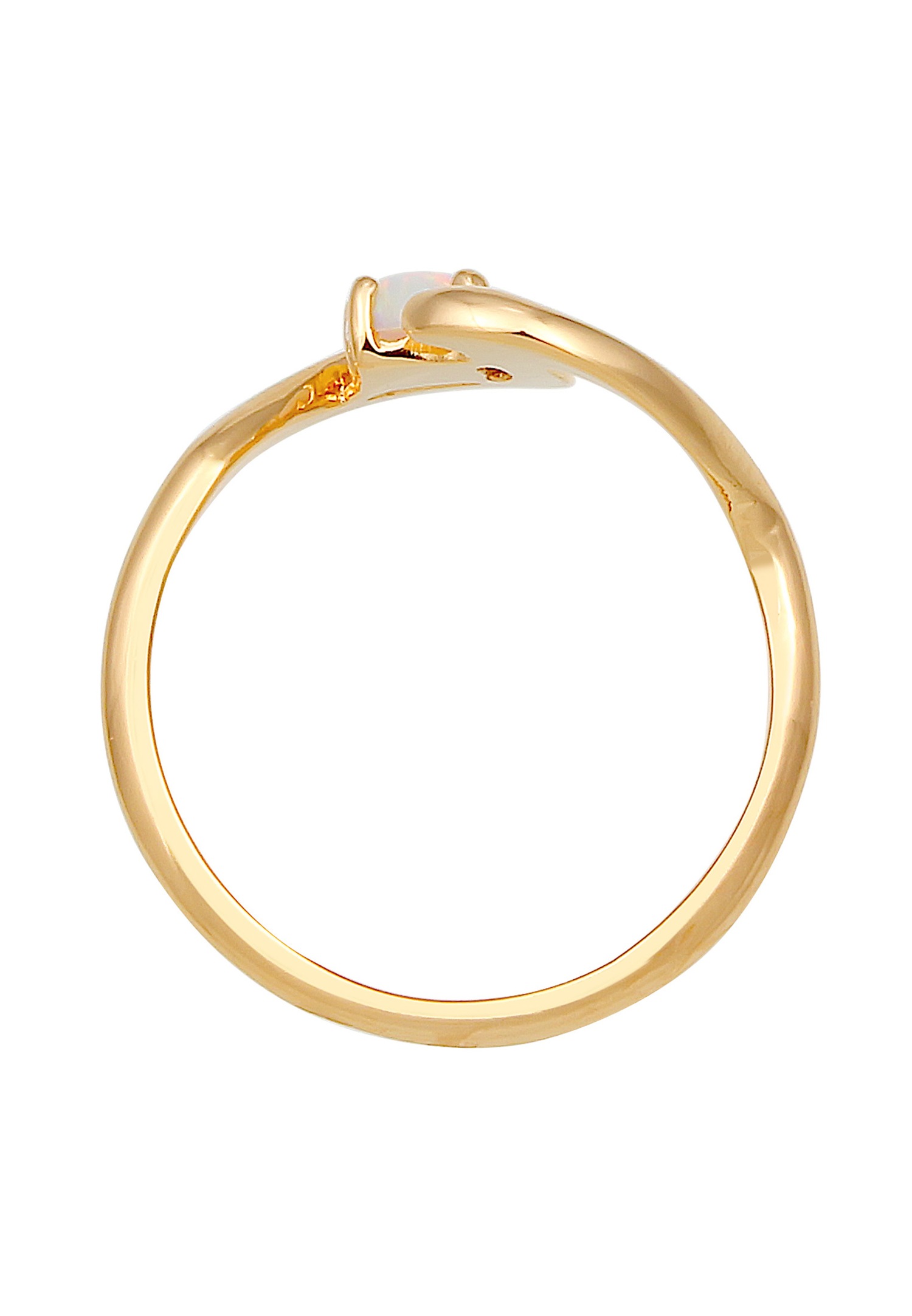 Elli Vageu Mer Geo Opale Synthétique Bague Femme - (925/1000) Argent