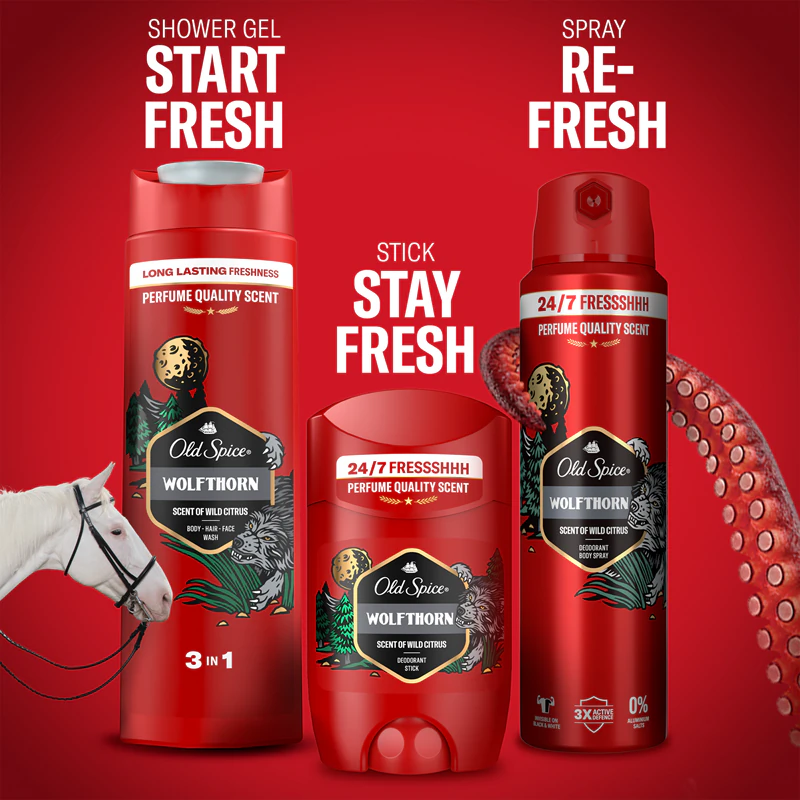 Desodorante Spray Old Spice Wolfthorn para Homens