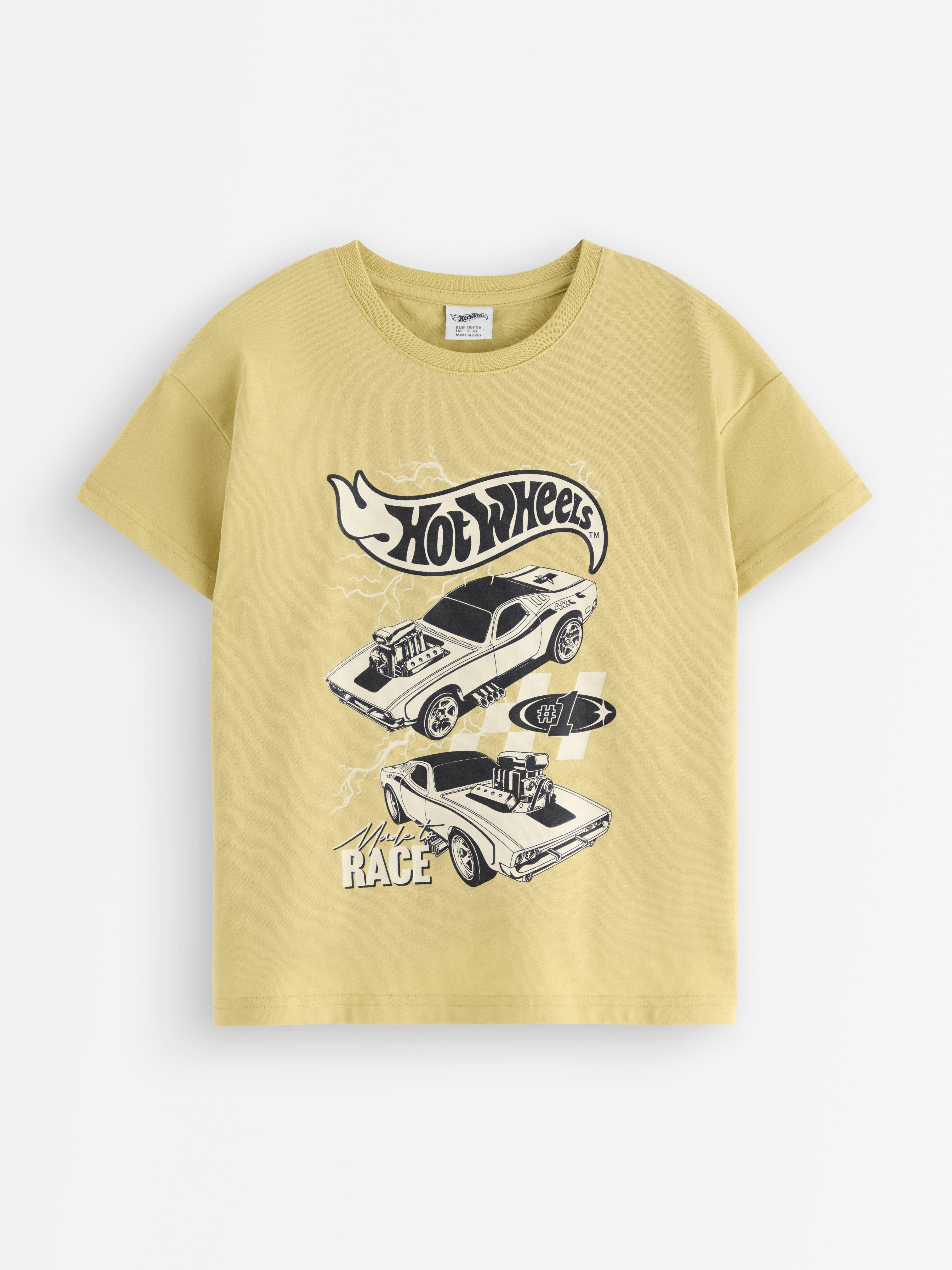 Camiseta Hot Wheels Verde Claro Acinzentado